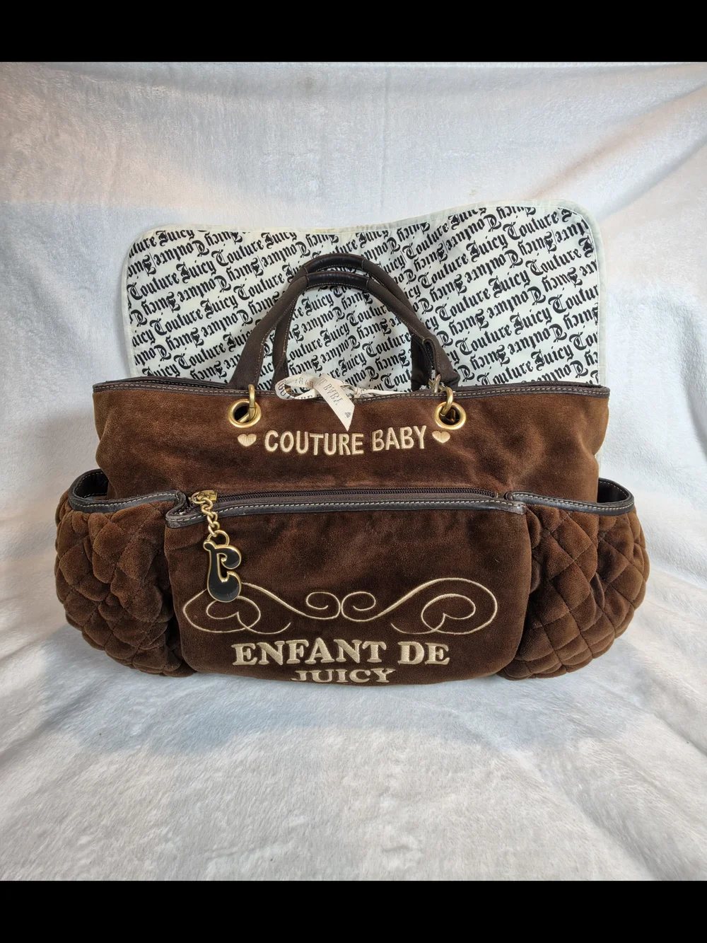 Juicy Couture Brown 'Couture Baby' Enfant De Juicy Tote Bag